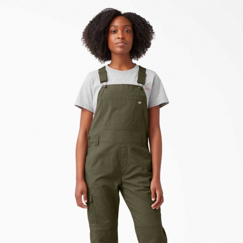 Dickies Cooling Ripstop Bib Overalls Zelene | CZ0001592