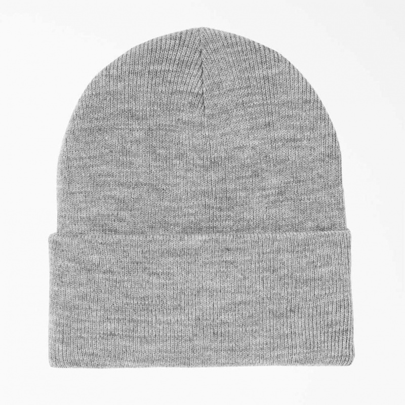 Dickies Cuffed Knit Beanie Heather Gray | CZ0002044