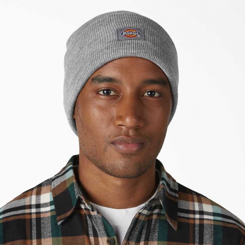 Dickies Cuffed Knit Beanie Heather Gray | CZ0002044