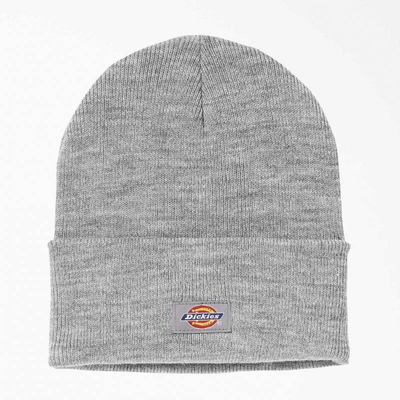 Dickies Cuffed Knit Beanie Heather Gray | CZ0002044