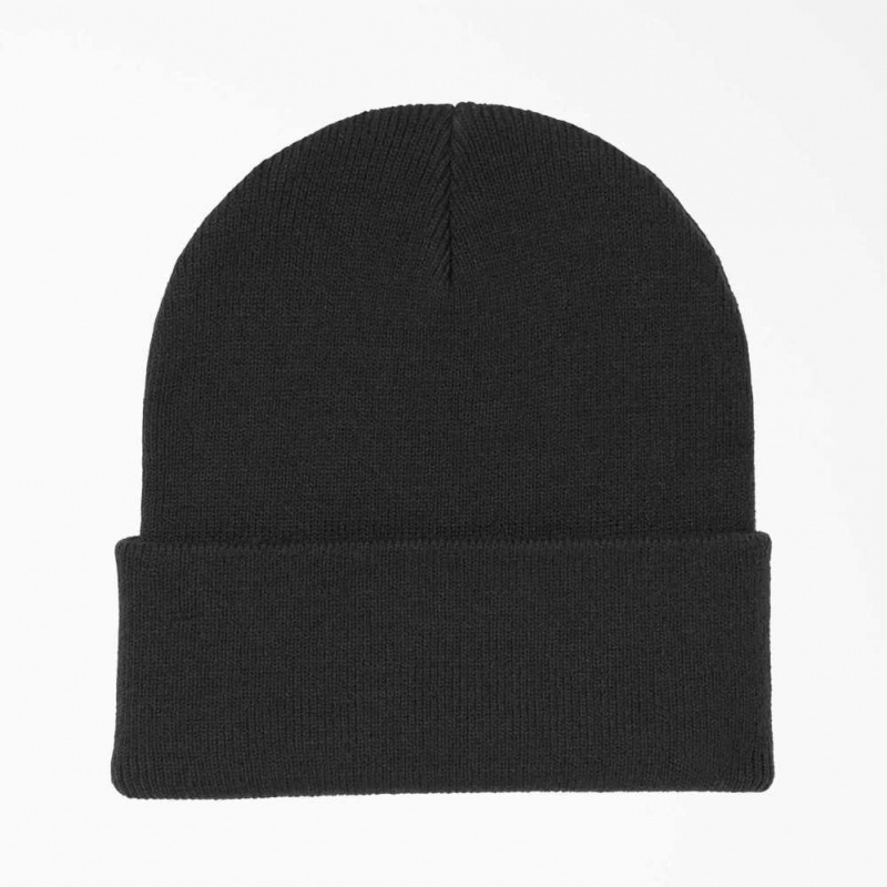 Dickies Cuffed Knit Beanie Černé | CZ0001983