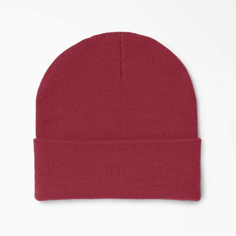 Dickies Cuffed Knit Beanie Červené | CZ0002030