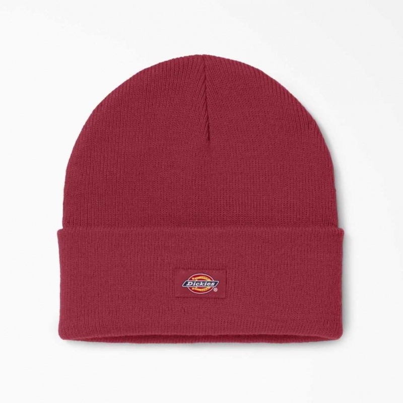 Dickies Cuffed Knit Beanie Červené | CZ0002030