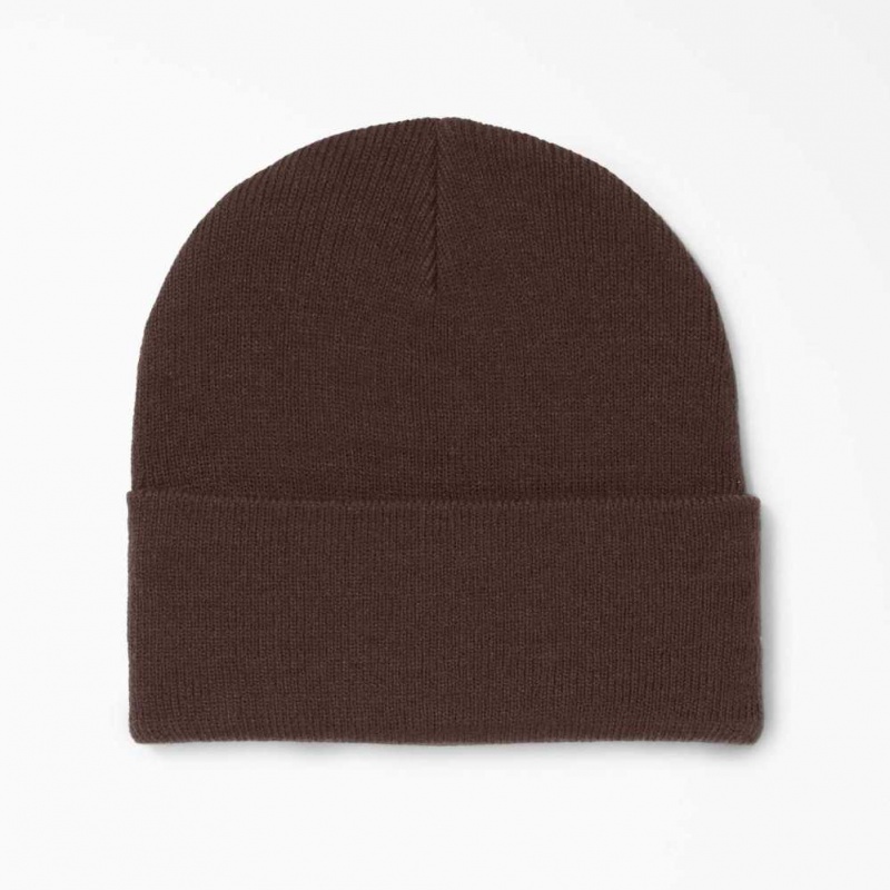 Dickies Cuffed Knit Beanie Čokolády Hnědé | CZ0002006