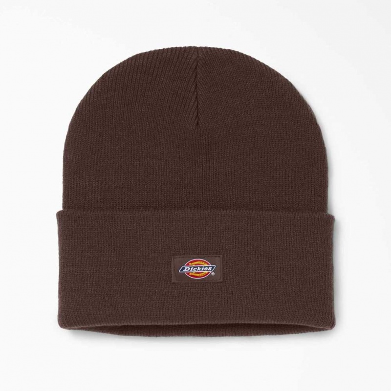 Dickies Cuffed Knit Beanie Čokolády Hnědé | CZ0002006