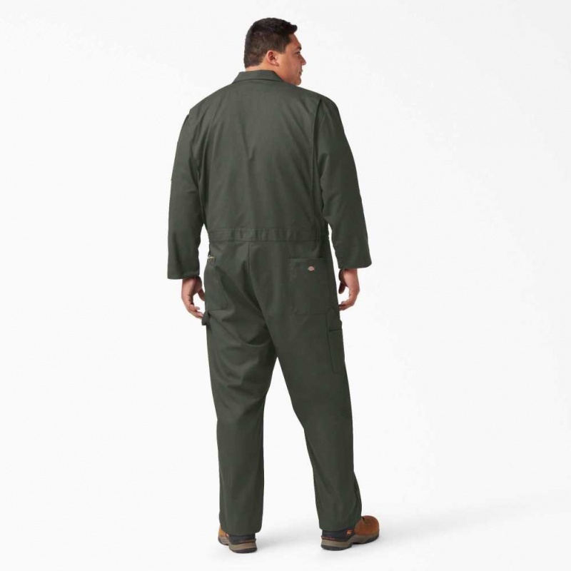 Dickies Deluxe Blended Long Sleeve Coveralls Olivy Zelené Zelene | CZ0002250