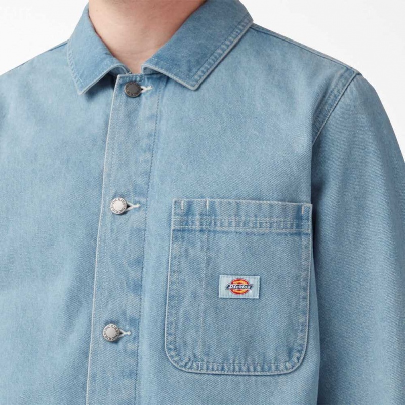 Dickies Denim Chore Coat Světle | CZ0002272