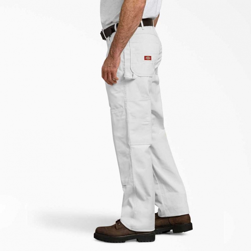 Dickies Double Knee Utility Painter's Pants Bílé | CZ0001565