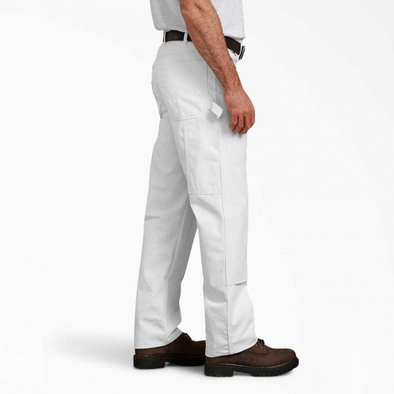 Dickies Double Knee Utility Painter's Pants Bílé | CZ0001565