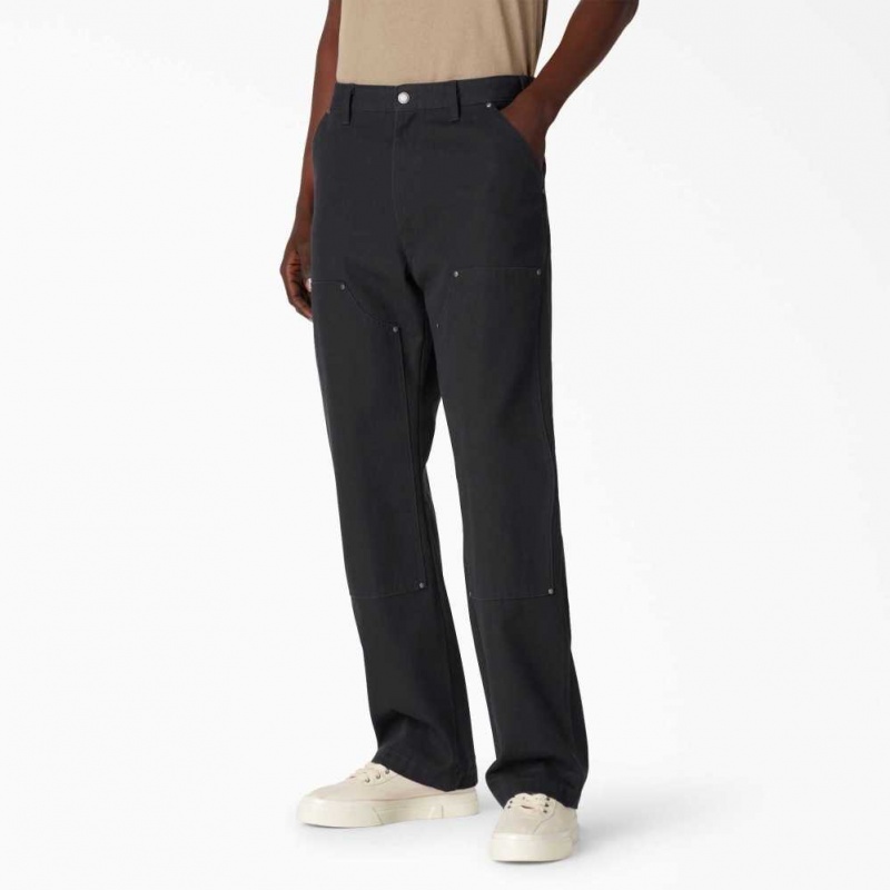 Dickies Duck Double Front Pants Černé | CZ0002163