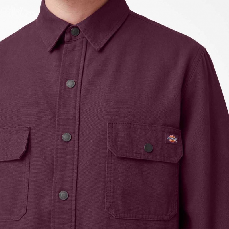 Dickies Duck Flannel-Podšité Shirt Grape Wine | CZ0001233