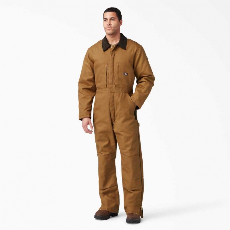 Dickies Duck Insulated Coveralls Hnědé | CZ0002213