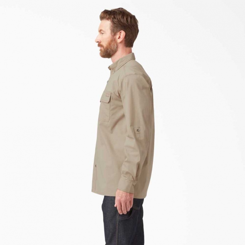 Dickies DuraTech Ranger Ripstop Shirt Desert Sand | CZ0000204