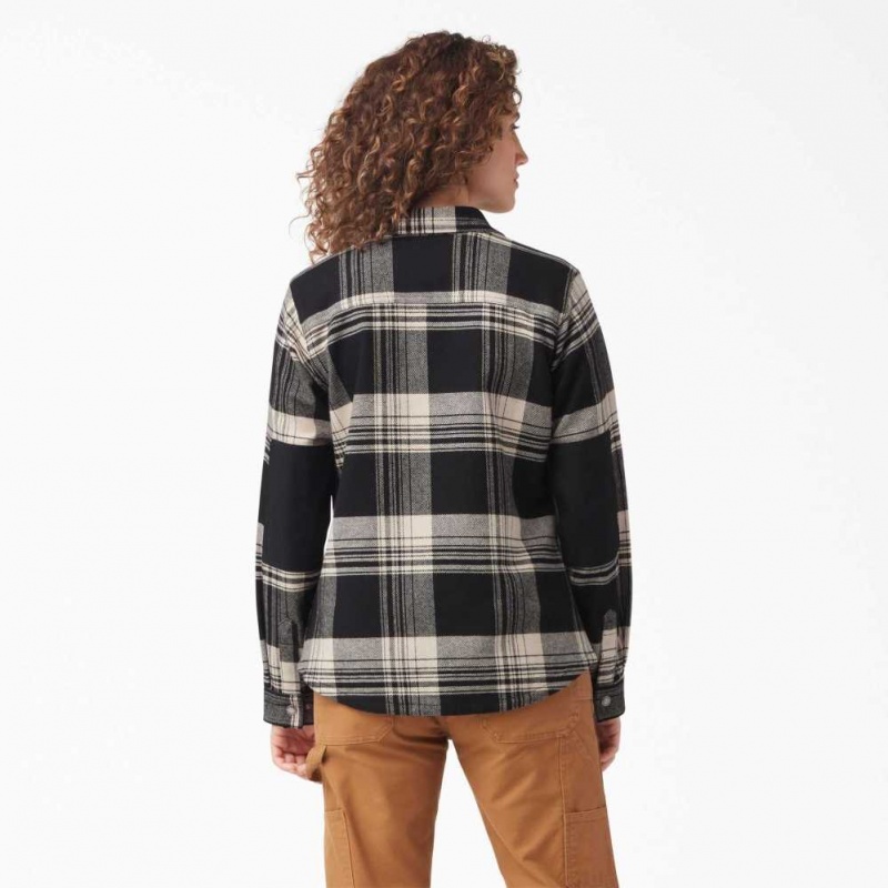 Dickies DuraTech Renegade Flannel Shirt Černé | CZ0001268