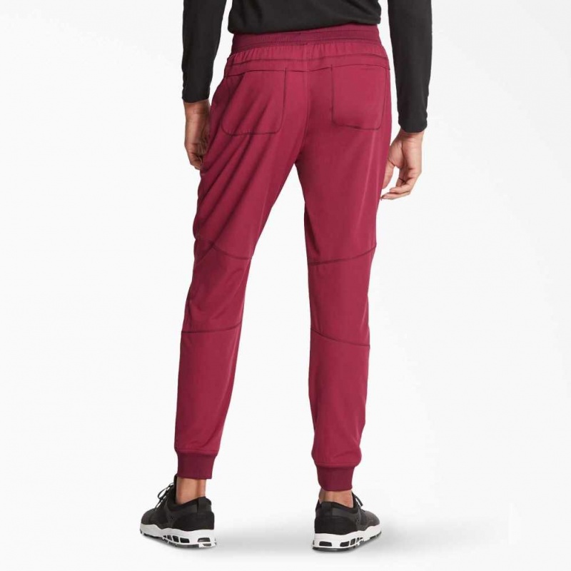 Dickies Dynamix Natural Rise Jogger Scrub Pants Wine | CZ0001435