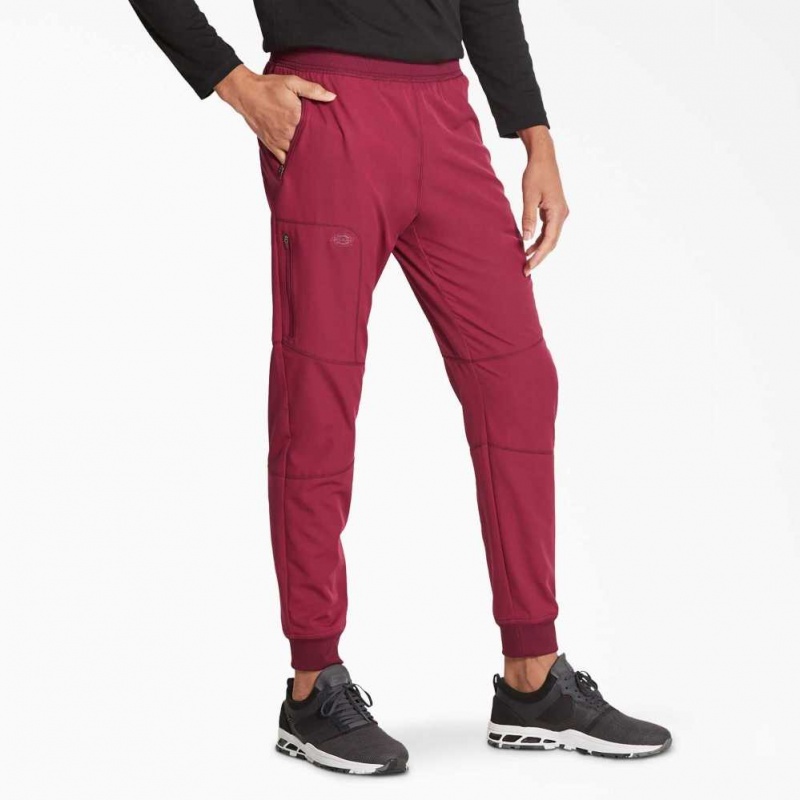 Dickies Dynamix Natural Rise Jogger Scrub Pants Wine | CZ0001435