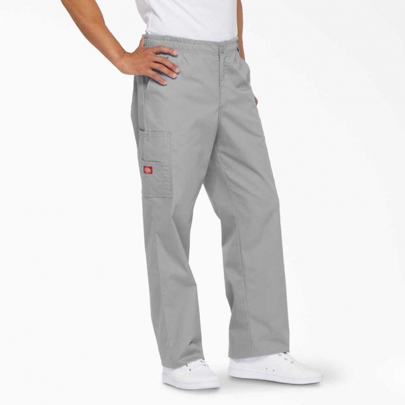 Dickies EDS Signature Cargo Scrub Pants Gray | CZ0001396