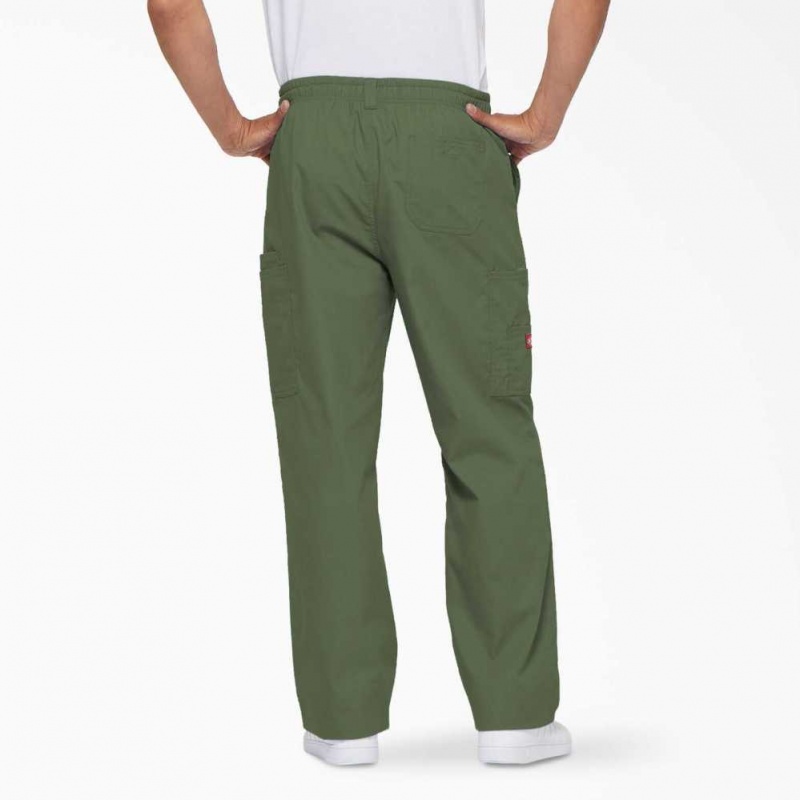 Dickies EDS Signature Cargo Scrub Pants Olivy Zelené Zelene | CZ0001413