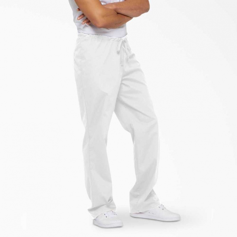 Dickies EDS Signature Scrub Pants Bílé | CZ0001434