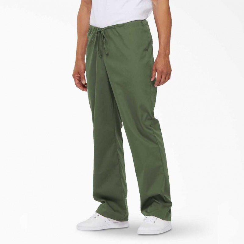 Dickies EDS Signature Scrub Pants Olivy Zelené Zelene | CZ0001414