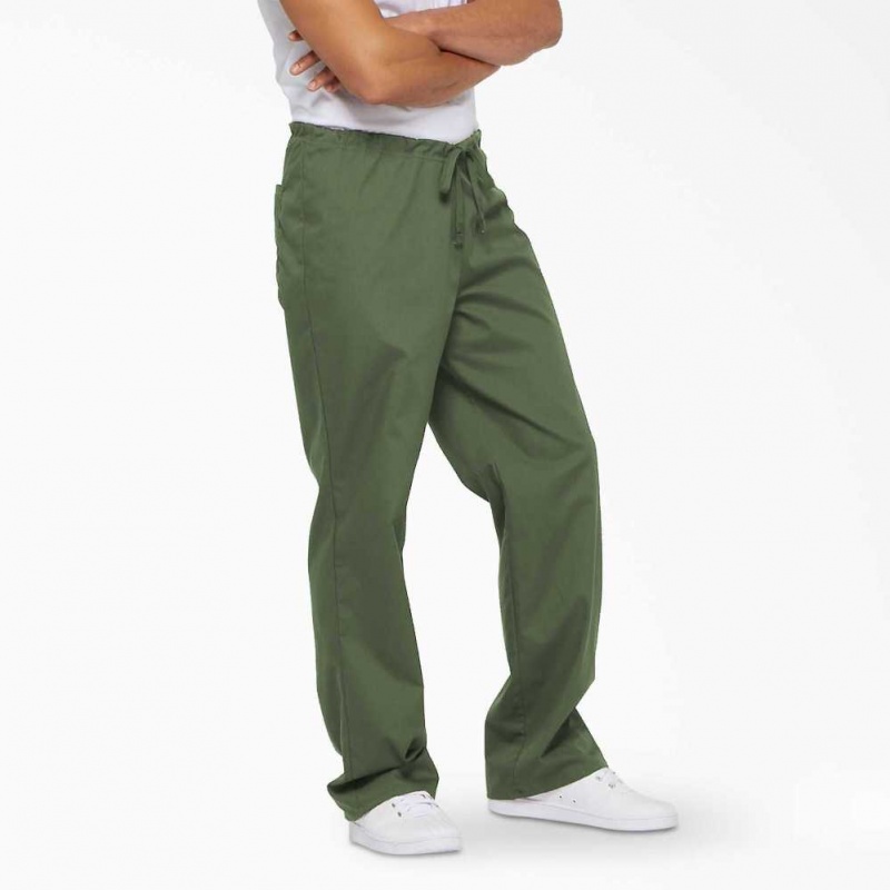 Dickies EDS Signature Scrub Pants Olivy Zelené Zelene | CZ0001414