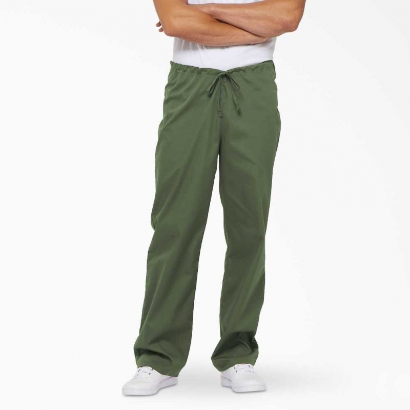 Dickies EDS Signature Scrub Pants Olivy Zelené Zelene | CZ0001414