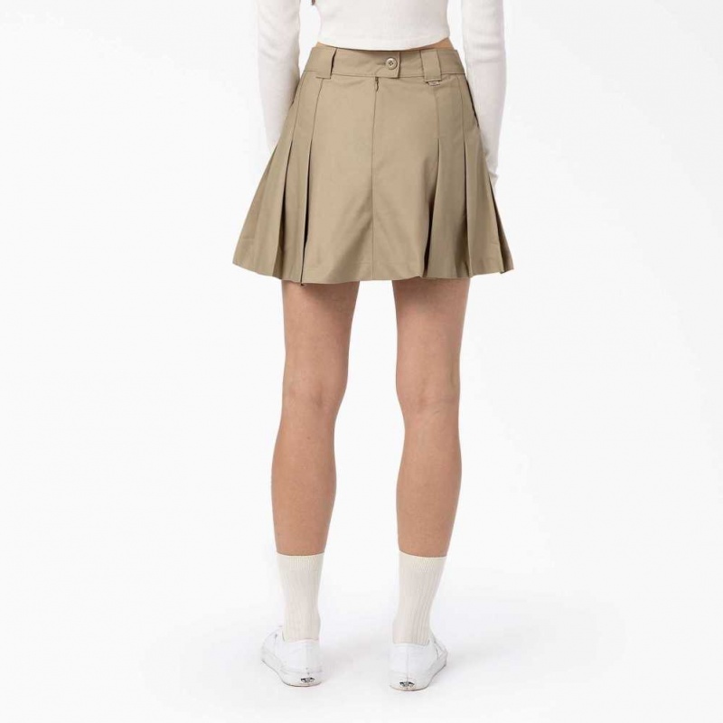 Dickies Elizaville Skirt Desert Sand | CZ0001140