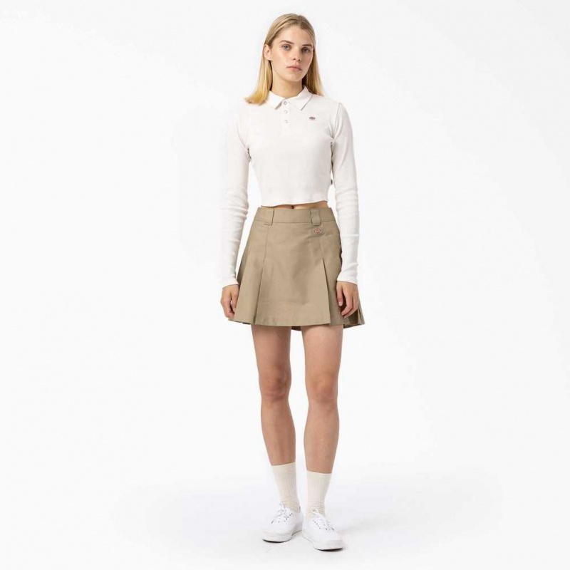 Dickies Elizaville Skirt Desert Sand | CZ0001140