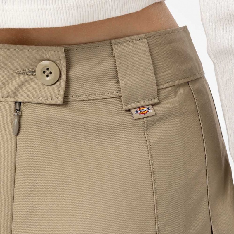 Dickies Elizaville Skirt Desert Sand | CZ0001140