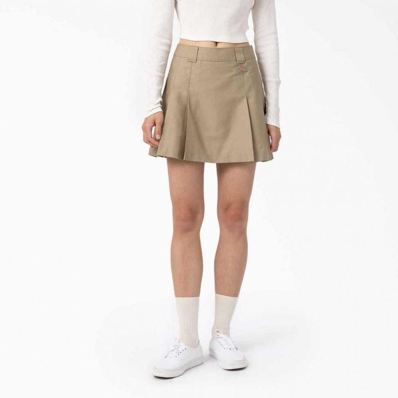 Dickies Elizaville Skirt Desert Sand | CZ0001140