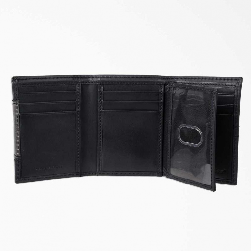 Dickies Extra-Capacity Trifold Wallet Černé | CZ0000297