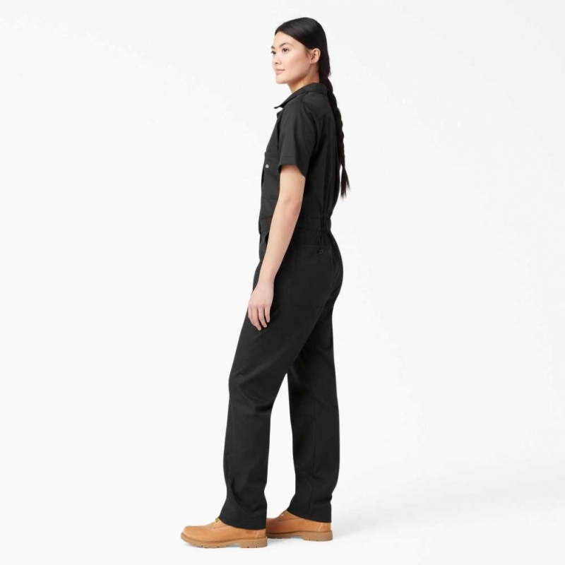 Dickies FLEX Cooling Krátké Sleeve Coveralls Černé | CZ0002209