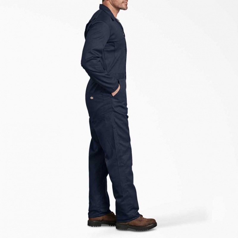 Dickies FLEX Long Sleeve Coveralls Tmavě Tmavě Blankyt | CZ0002223