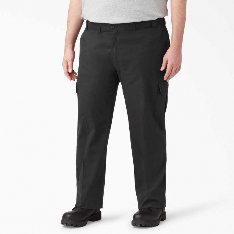 Dickies FLEX Regular Fit Rovný Leg Cargo Pants Černé | CZ0002388