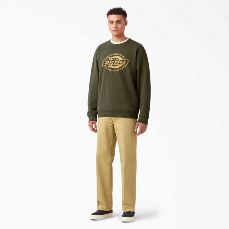 Dickies Fleece Logo Grafická Sweatshirt Regular | CZ0001052