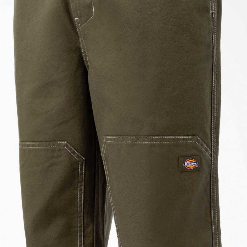 Dickies Florala Double Knee Pants Zelene | CZ0002147