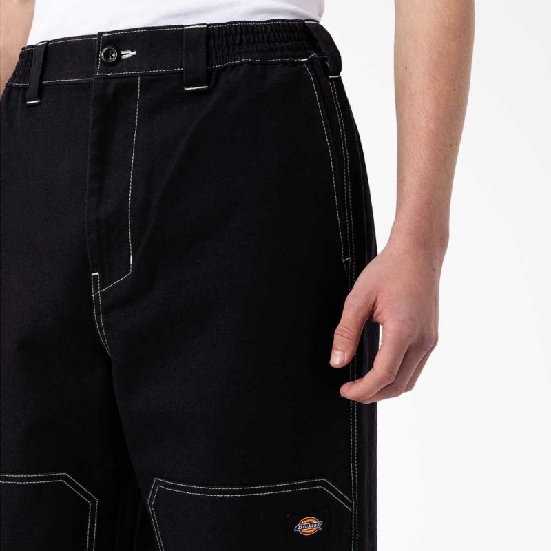 Dickies Florala Double Knee Pants Černé | CZ0002119