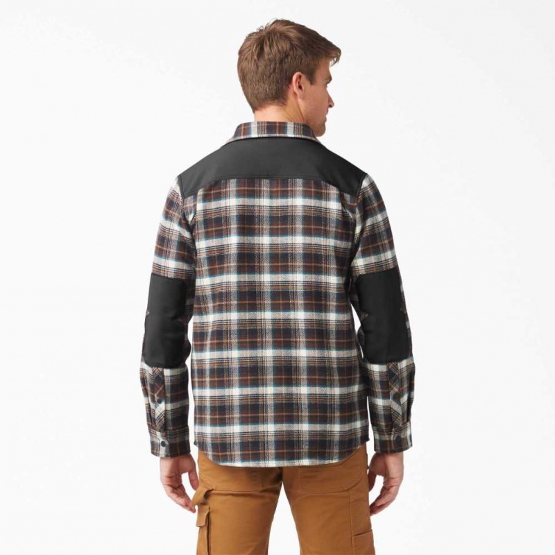 Dickies Heavyweight Brawny Flannel Shirt Čokolády Hnědé | CZ0001212