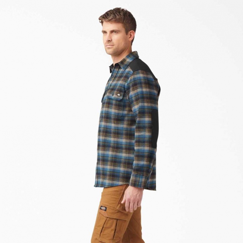 Dickies Heavyweight Brawny Flannel Shirt Southern Fall Plaid | CZ0001275