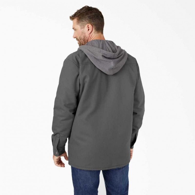 Dickies Hydroshield Duck S Kapucí Shirt Jacket Slate Gray | CZ0001351