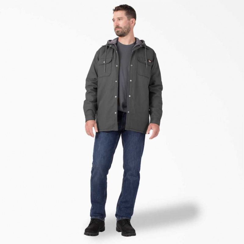 Dickies Hydroshield Duck S Kapucí Shirt Jacket Slate Gray | CZ0001351