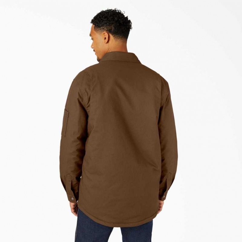 Dickies Hydroshield Duck Shirt Jacket Hnědé | CZ0001354