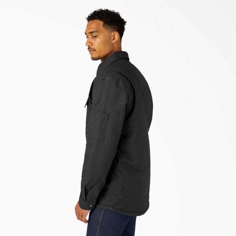 Dickies Hydroshield Duck Shirt Jacket Černé | CZ0001300