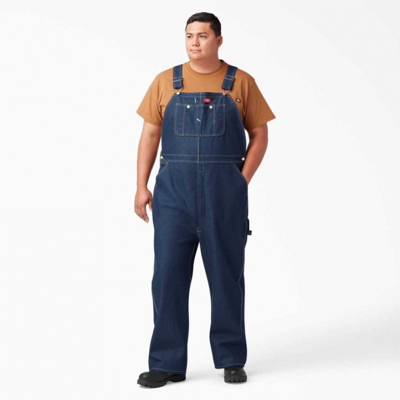 Dickies Indigo Bib Overalls Indigo Blankyt | CZ0002477