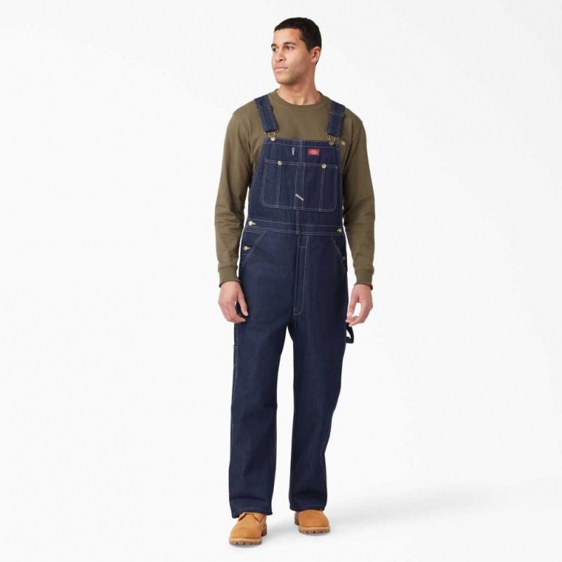 Dickies Indigo Bib Overalls Indigo Blankyt | CZ0002477