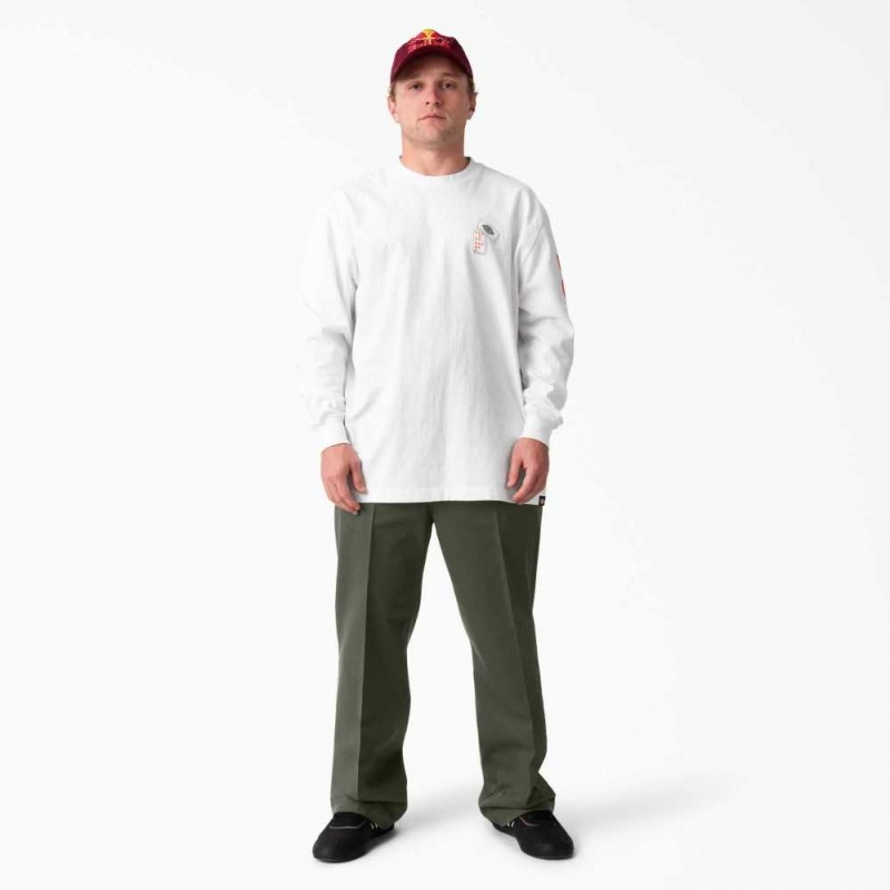 Dickies Jamie Foy Loose Fit Rovný Leg Pants Olivy Zelené Zelene | CZ0001165