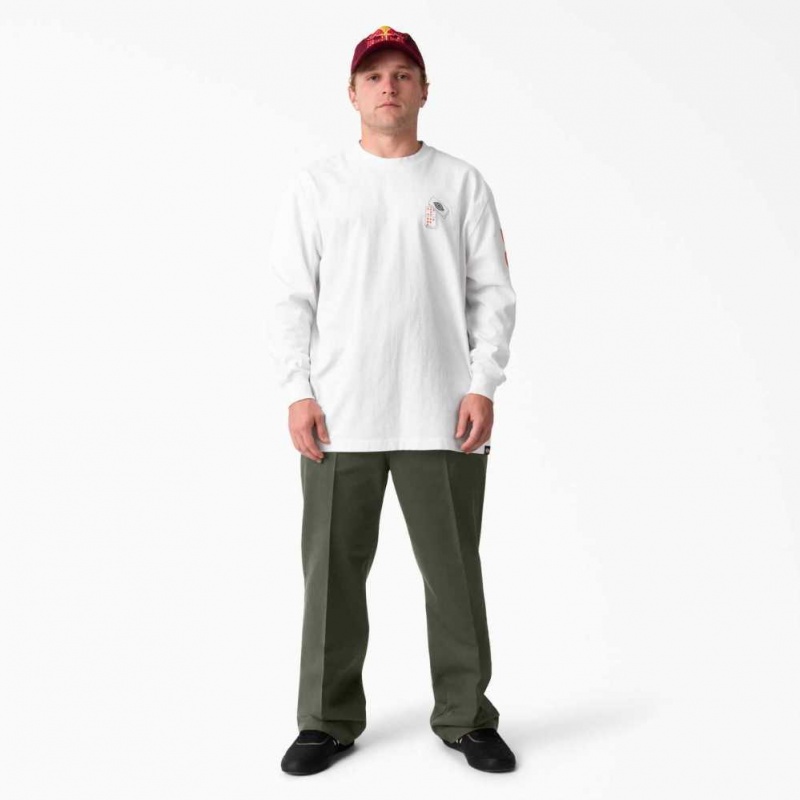 Dickies Jamie Foy Loose Fit Rovný Leg Pants Olivy Zelené Zelene | CZ0001165