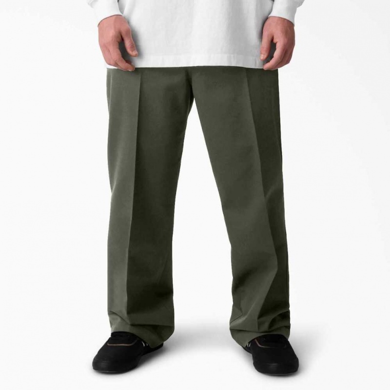 Dickies Jamie Foy Loose Fit Rovný Leg Pants Olivy Zelené Zelene | CZ0001165