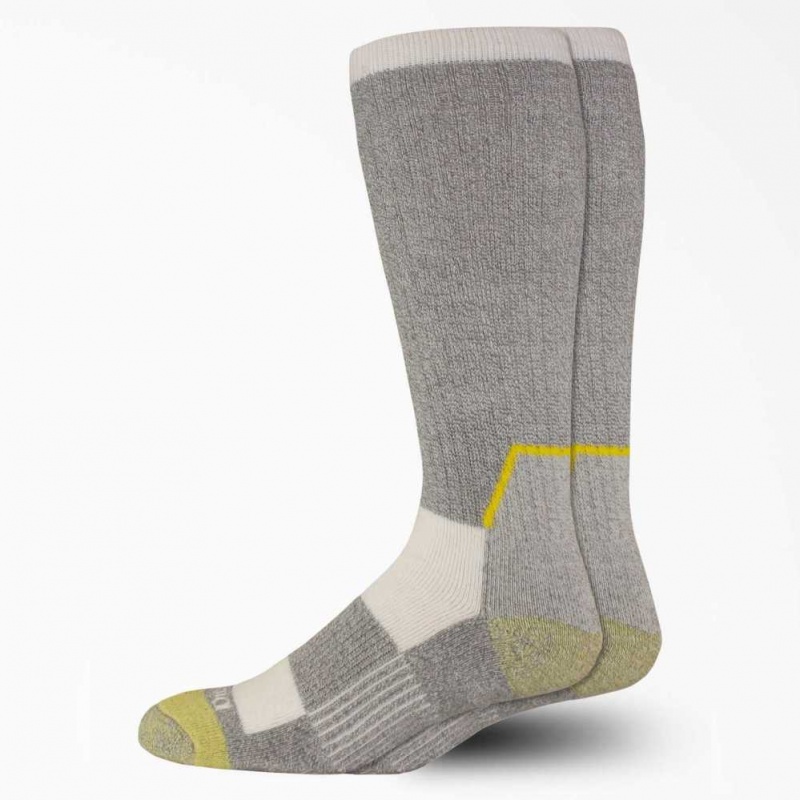 Dickies KEVLAR® Crew Socks, Size 6-12, 2-Pack Gray | CZ0001106