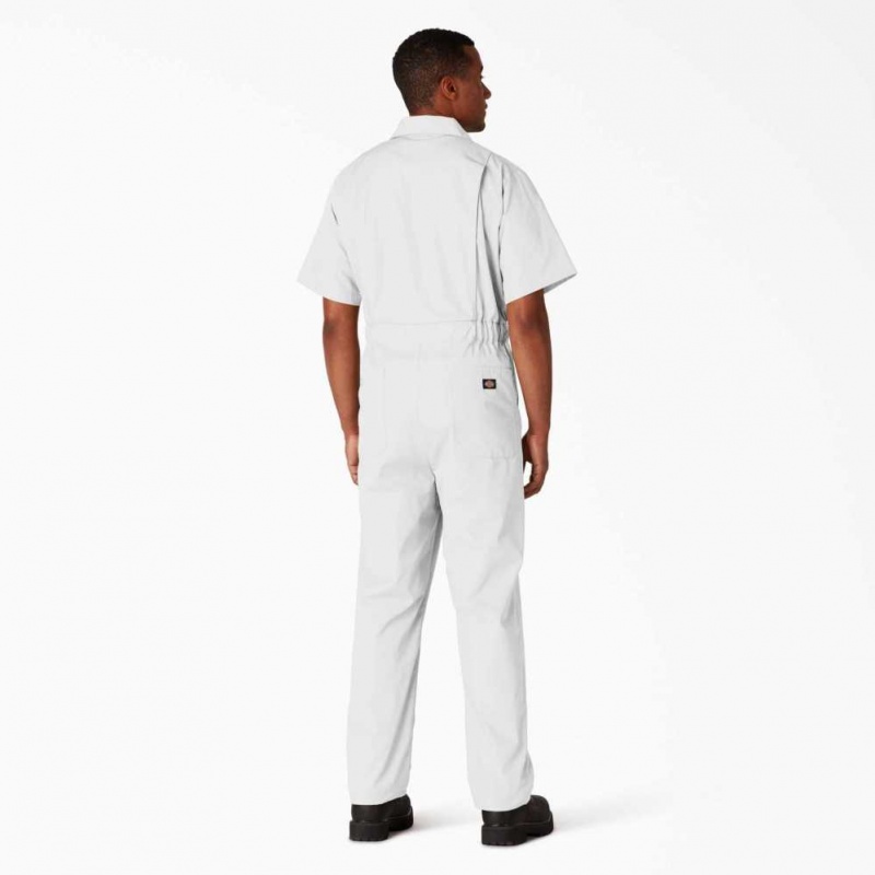 Dickies Krátké Sleeve Coveralls Bílé | CZ0002259